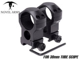 NOVEL ARMS ダブルナットマウント 30mmチューブ対応 for 20mmレール [高さ：ハイ / ミドル / ロー]