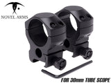 NOVEL ARMS ダブルナットマウント 30mmチューブ対応 for 20mmレール [高さ：ハイ / ミドル / ロー]