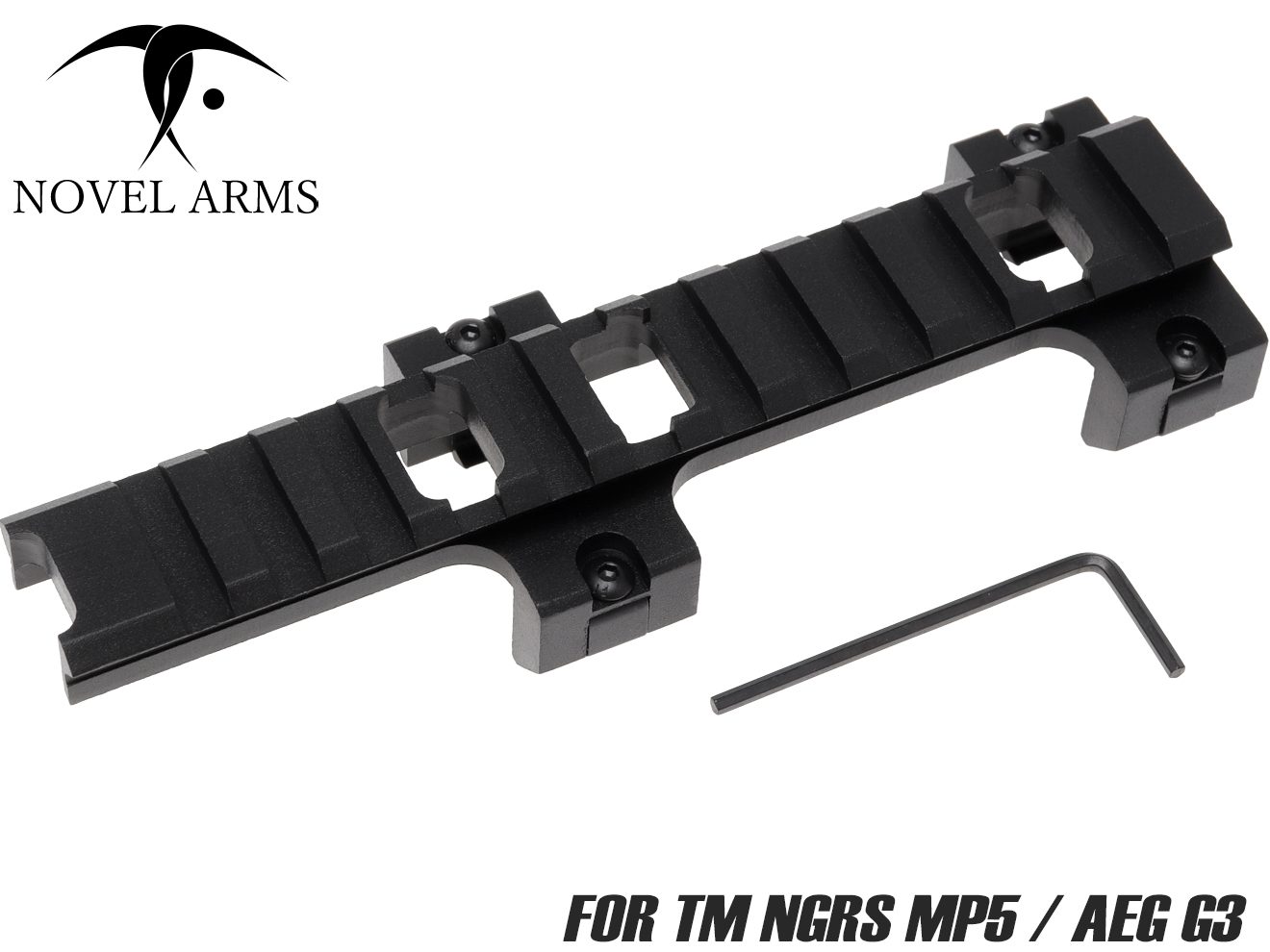 NOVEL ARMS ロープロファイル マウントベース for 次世代MP5 / STD G3 [サイズ：ショート / ミドル]