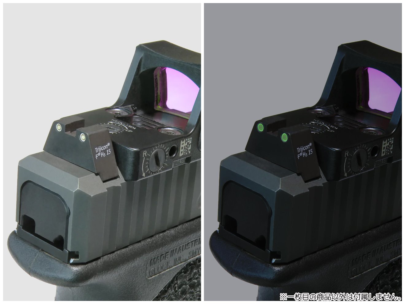 NorthEast Silencer Combat ナイトサイトセット [東京マルイ GBB Gen3/4 グロック用、WE/KJ Gシリーズ用]