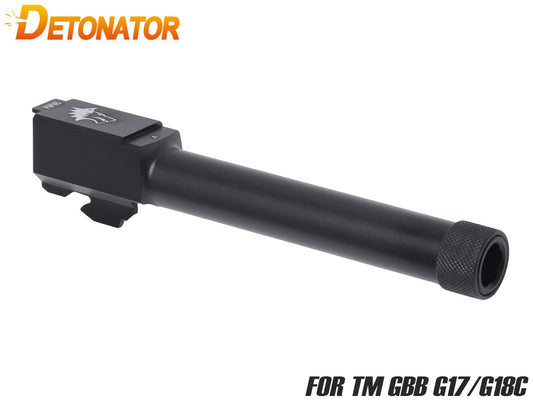 DETONATOR G18/17用 Lonewolfタイプ アウターバレル 14mm逆ネジ [カラー：ブラック / シルバー]