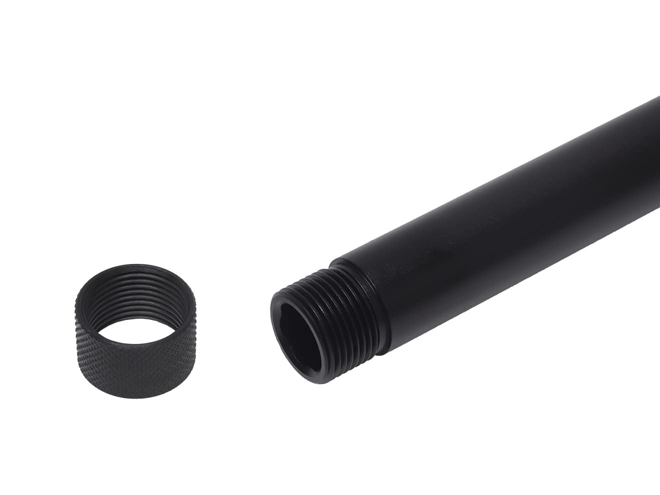 DETONATOR G18/17用 Lonewolfタイプ アウターバレル 14mm逆ネジ [カラー：ブラック / シルバー]