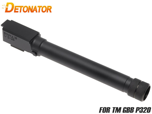 DETONATOR SIG SAUER Factoryスレッドアウターバレル -BK(14mm逆ネジ) マルイP320用