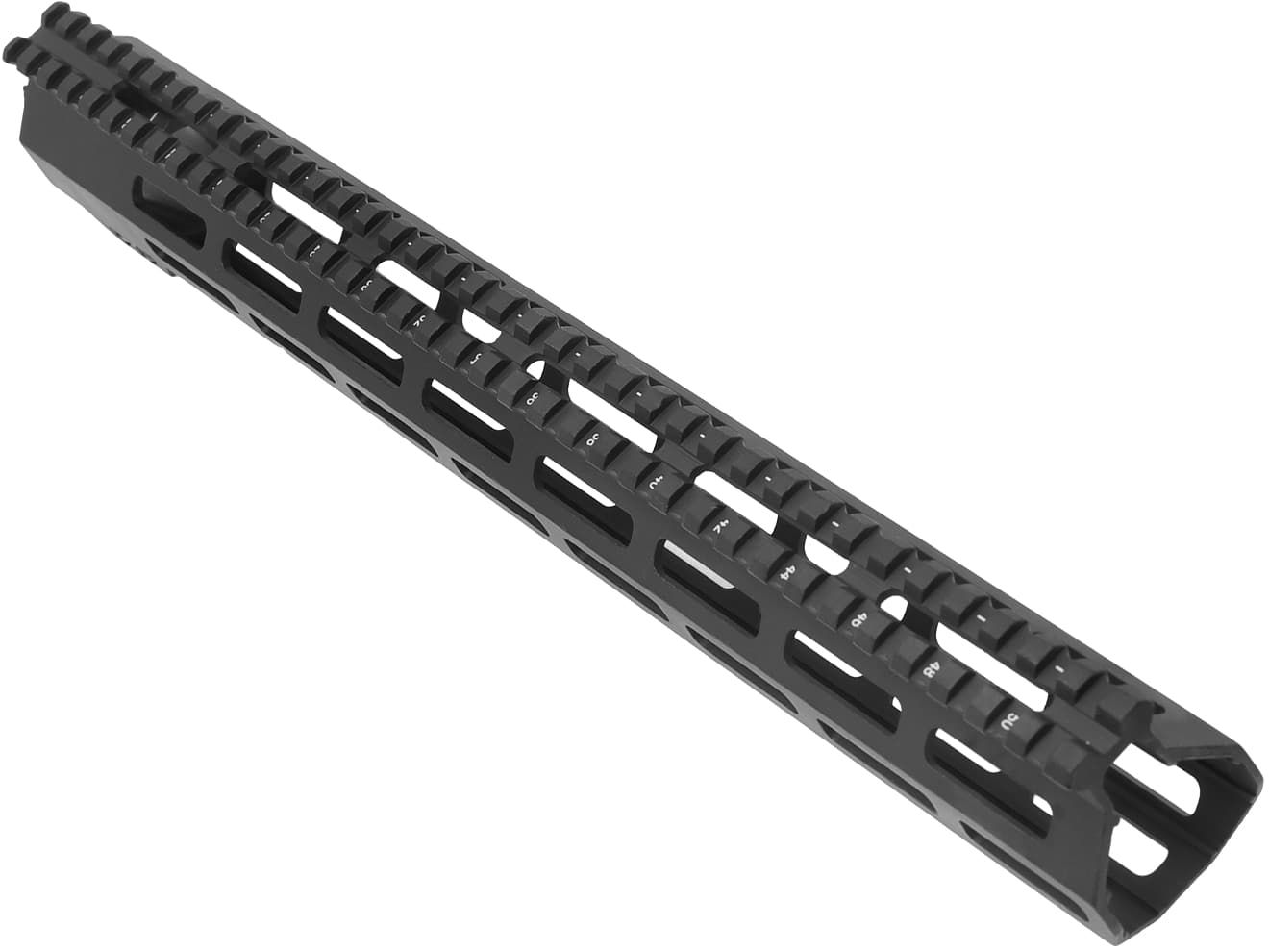 MILITARY BASE ASタイプ M-LOK スリムライトウェイト レール for PTW [サイズ：7inch / 9inch / 10inch / 12inch / 13.5inch / 15inch / 17inch]