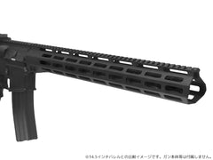 MILITARY BASE ASタイプ M-LOK スリムライトウェイト レール for PTW [サイズ：7inch / 9inch / 10inch / 12inch / 13.5inch / 15inch / 17inch]