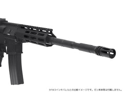 MILITARY BASE ASタイプ M-LOK スリムライトウェイト レール for PTW [サイズ：7inch / 9inch / 10inch / 12inch / 13.5inch / 15inch / 17inch]