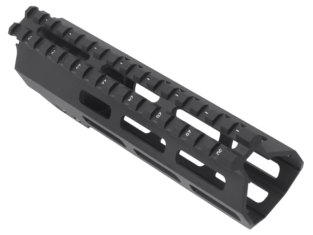 MILITARY BASE ASタイプ M-LOK スリムライトウェイト レール for PTW [サイズ：7inch / 9inch / 10inch / 12inch / 13.5inch / 15inch / 17inch]