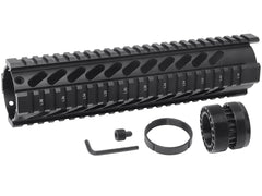 MILITARY BASE ASタイプ フリーフロート クアッドレール for マルイ / KSC M4シリーズ [サイズ：4inch / 7inch / 10inch / 12inch]