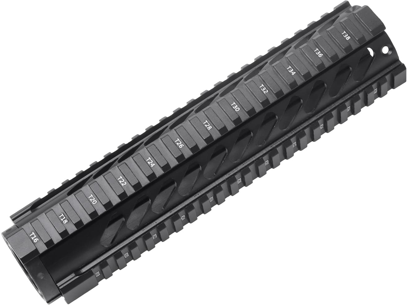 MILITARY BASE ASタイプ フリーフロート クアッドレール for マルイ / KSC M4シリーズ [サイズ：4inch / 7inch / 10inch / 12inch]