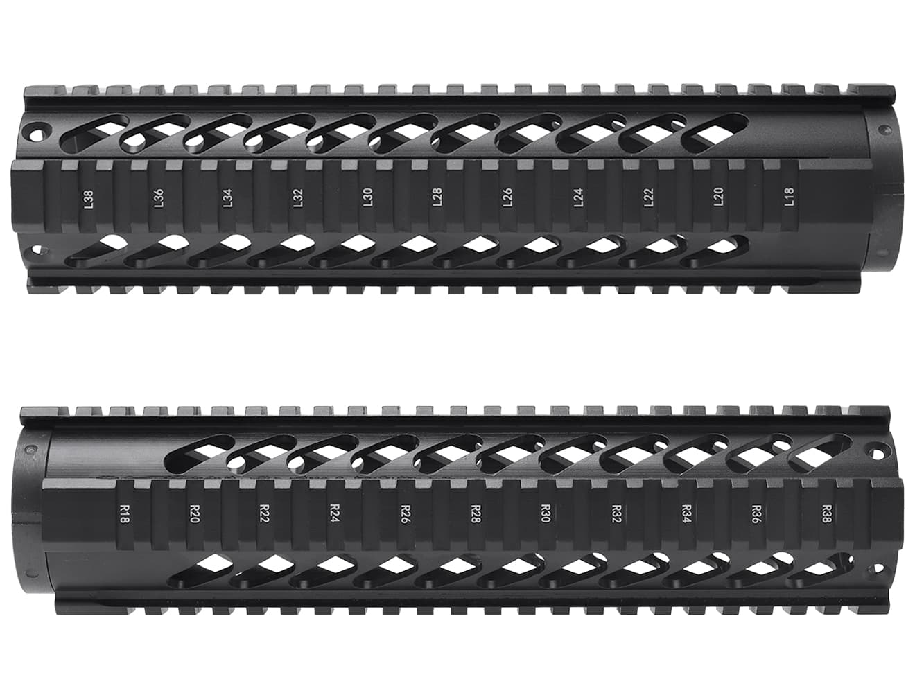 MILITARY BASE ASタイプ フリーフロート クアッドレール for マルイ / KSC M4シリーズ [サイズ：4inch / 7inch / 10inch / 12inch]