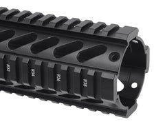 MILITARY BASE ASタイプ フリーフロート クアッドレール for マルイ / KSC M4シリーズ [サイズ：4inch / 7inch / 10inch / 12inch]