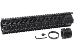 MILITARY BASE ASタイプ フリーフロート クアッドレール for マルイ / KSC M4シリーズ [サイズ：4inch / 7inch / 10inch / 12inch]