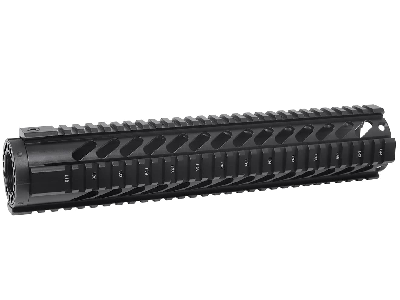 MILITARY BASE ASタイプ フリーフロート クアッドレール for マルイ / KSC M4シリーズ [サイズ：4inch / 7inch / 10inch / 12inch]