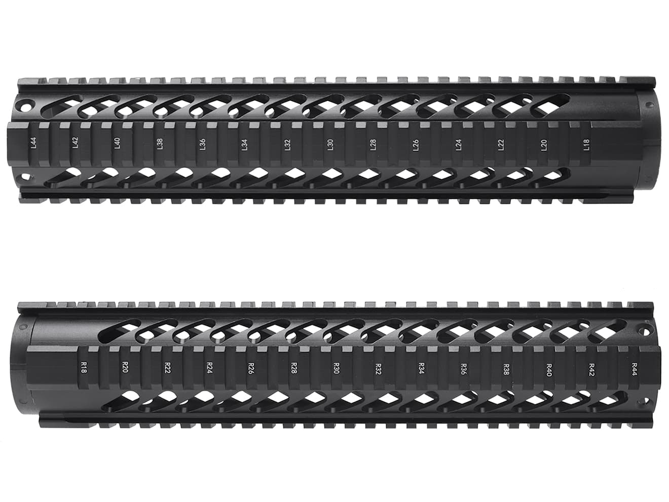 MILITARY BASE ASタイプ フリーフロート クアッドレール for マルイ / KSC M4シリーズ [サイズ：4inch / 7inch / 10inch / 12inch]