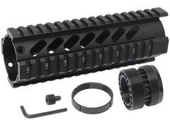 MILITARY BASE ASタイプ フリーフロート クアッドレール for マルイ / KSC M4シリーズ [サイズ：4inch / 7inch / 10inch / 12inch]