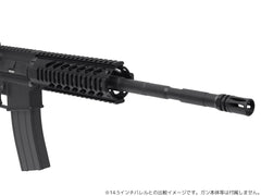 MILITARY BASE ASタイプ フリーフロート クアッドレール for マルイ / KSC M4シリーズ [サイズ：4inch / 7inch / 10inch / 12inch]