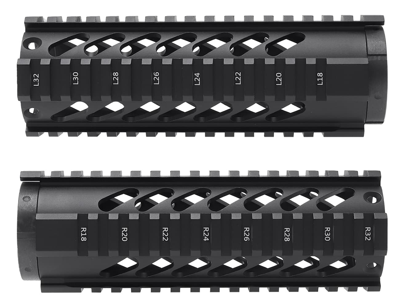 MILITARY BASE ASタイプ フリーフロート クアッドレール for マルイ / KSC M4シリーズ [サイズ：4inch / 7inch / 10inch / 12inch]