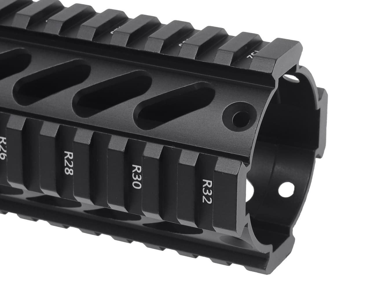 MILITARY BASE ASタイプ フリーフロート クアッドレール for マルイ / KSC M4シリーズ [サイズ：4inch / 7inch / 10inch / 12inch]