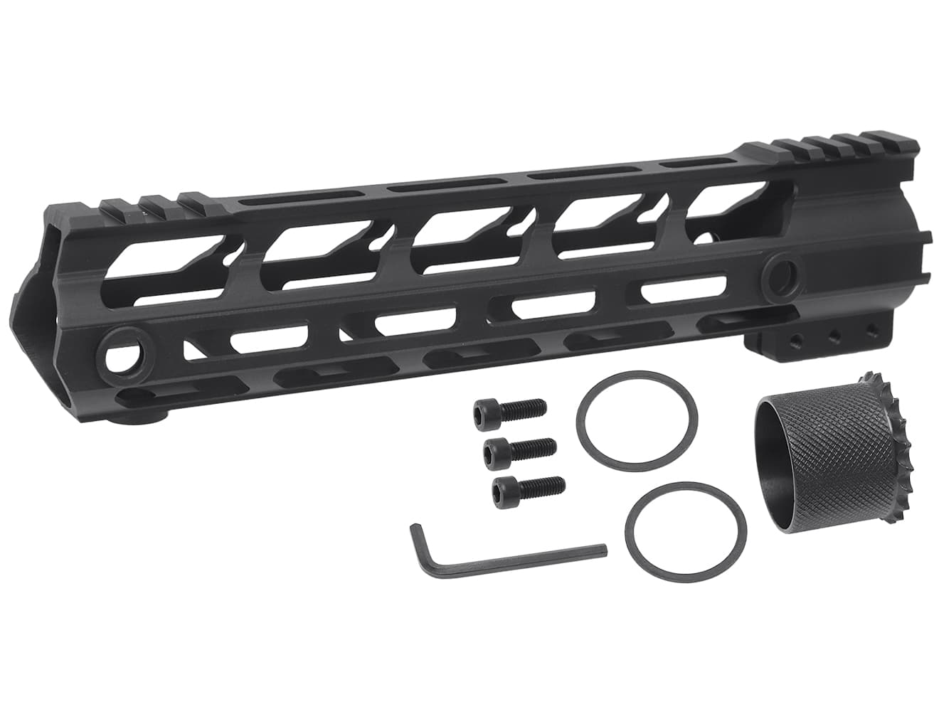 MILITARY BASE Mスタイル M-LOK ウルトラライトレール for PTW [サイズ：4inch / 7inch / 9inch / 10inch / 12inch / 13.5inch / 15inch]