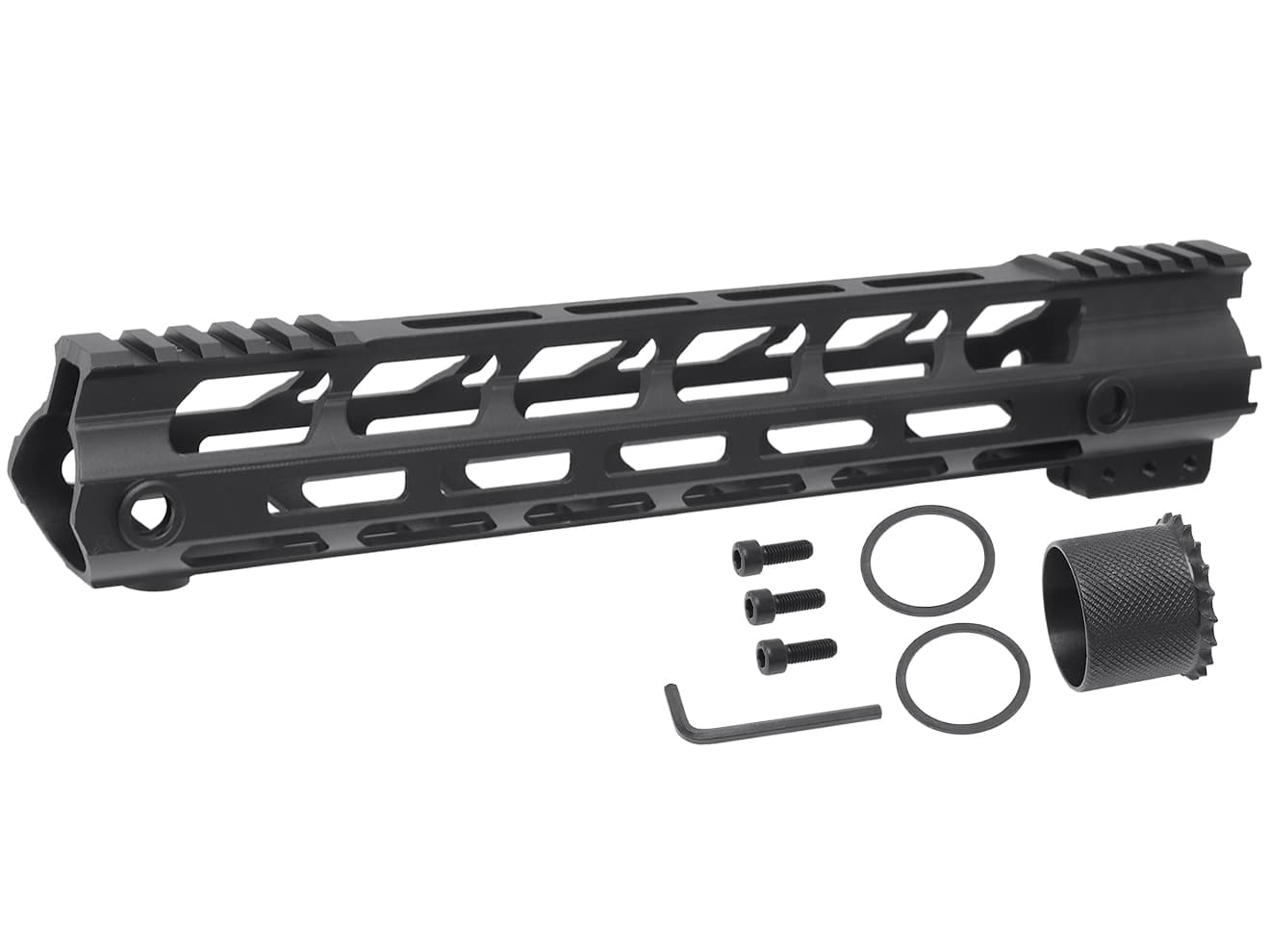 MILITARY BASE Mスタイル M-LOK ウルトラライトレール for PTW [サイズ：4inch / 7inch / 9inch / 10inch / 12inch / 13.5inch / 15inch]