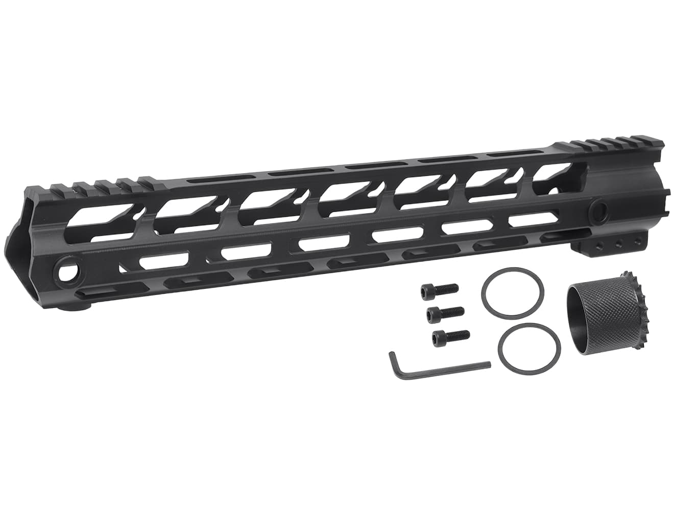 MILITARY BASE Mスタイル M-LOK ウルトラライトレール for PTW [サイズ：4inch / 7inch / 9inch / 10inch / 12inch / 13.5inch / 15inch]