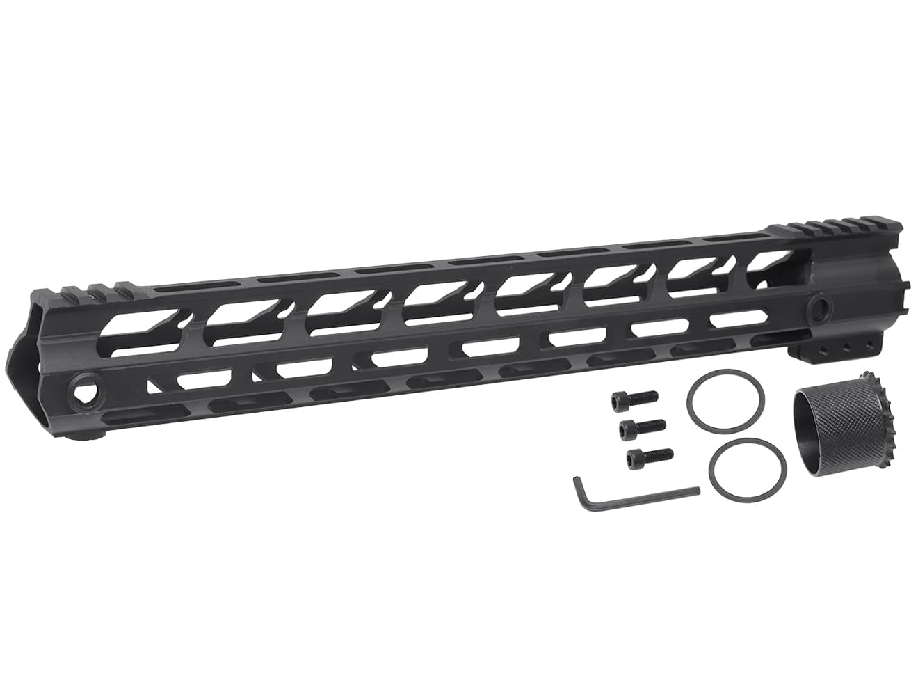 MILITARY BASE Mスタイル M-LOK ウルトラライトレール for PTW [サイズ：4inch / 7inch / 9inch / 10inch / 12inch / 13.5inch / 15inch]