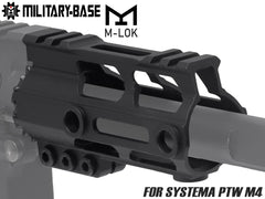 MILITARY BASE Mスタイル M-LOK ウルトラライトレール for PTW [サイズ：4inch / 7inch / 9inch / 10inch / 12inch / 13.5inch / 15inch]