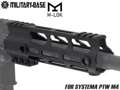 MILITARY BASE Mスタイル M-LOK ウルトラライトレール for PTW [サイズ：4inch / 7inch / 9inch / 10inch / 12inch / 13.5inch / 15inch]