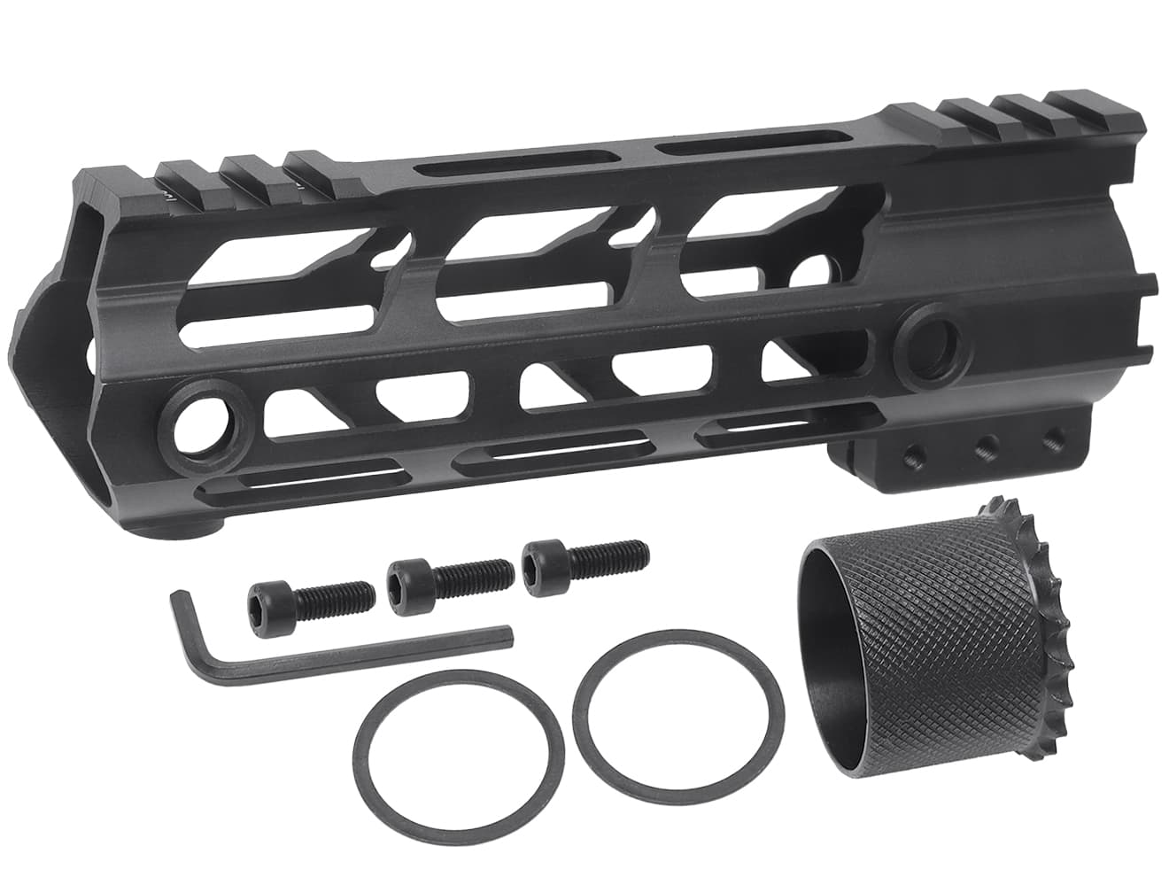 MILITARY BASE Mスタイル M-LOK ウルトラライトレール for PTW [サイズ：4inch / 7inch / 9inch / 10inch / 12inch / 13.5inch / 15inch]