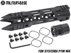 MILITARY BASE Sスタイル ジャベリン M-LOK レール for PTW [サイズ：7inch / 9inch / 12inch / 15inch]