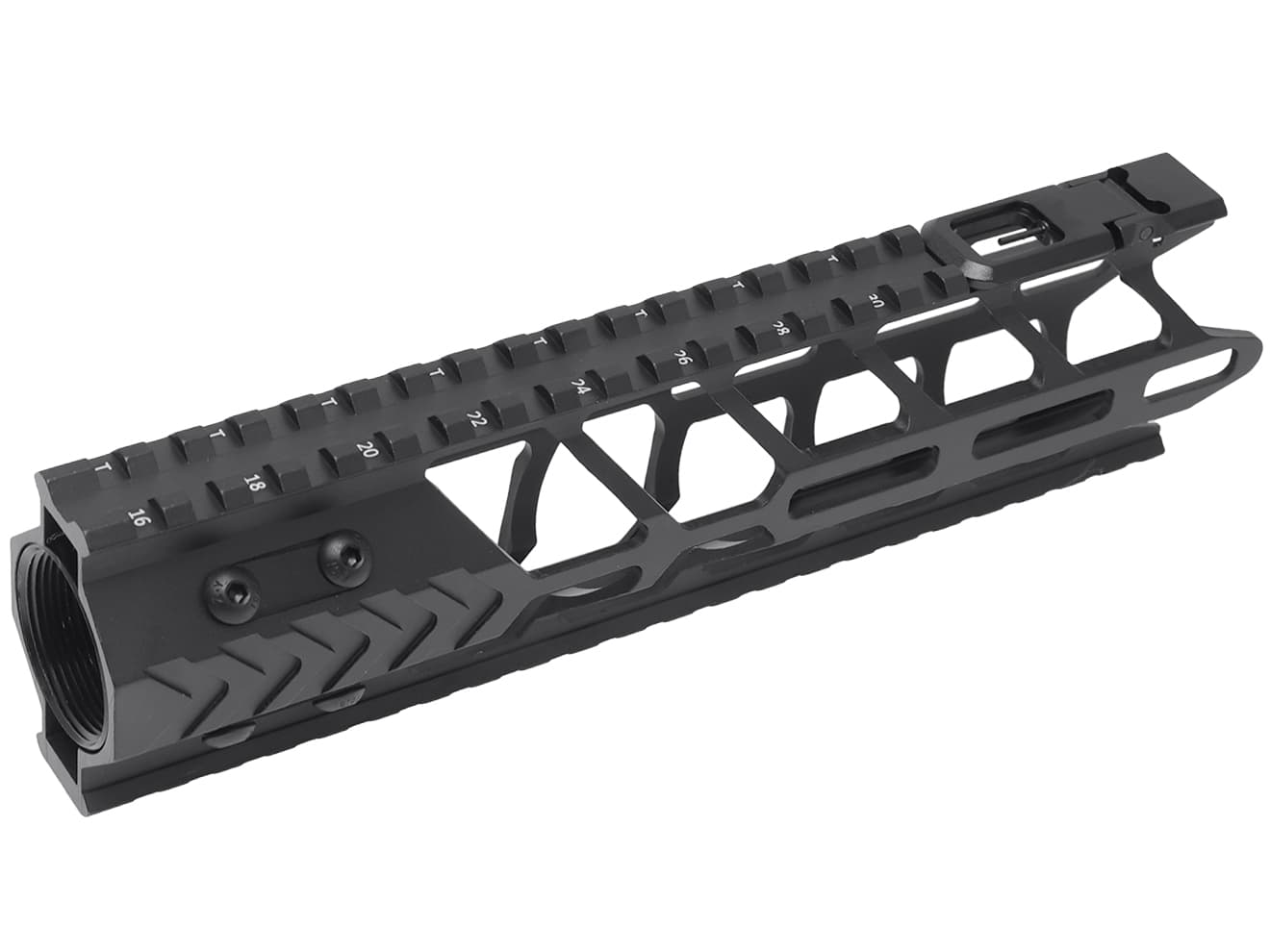 MILITARY BASE LTスタイル M-LOK フィッシュボーンレール w /  IFS for マルイ / KSC M4シリーズ [サイズ：7inch / 9inch / 12inch]