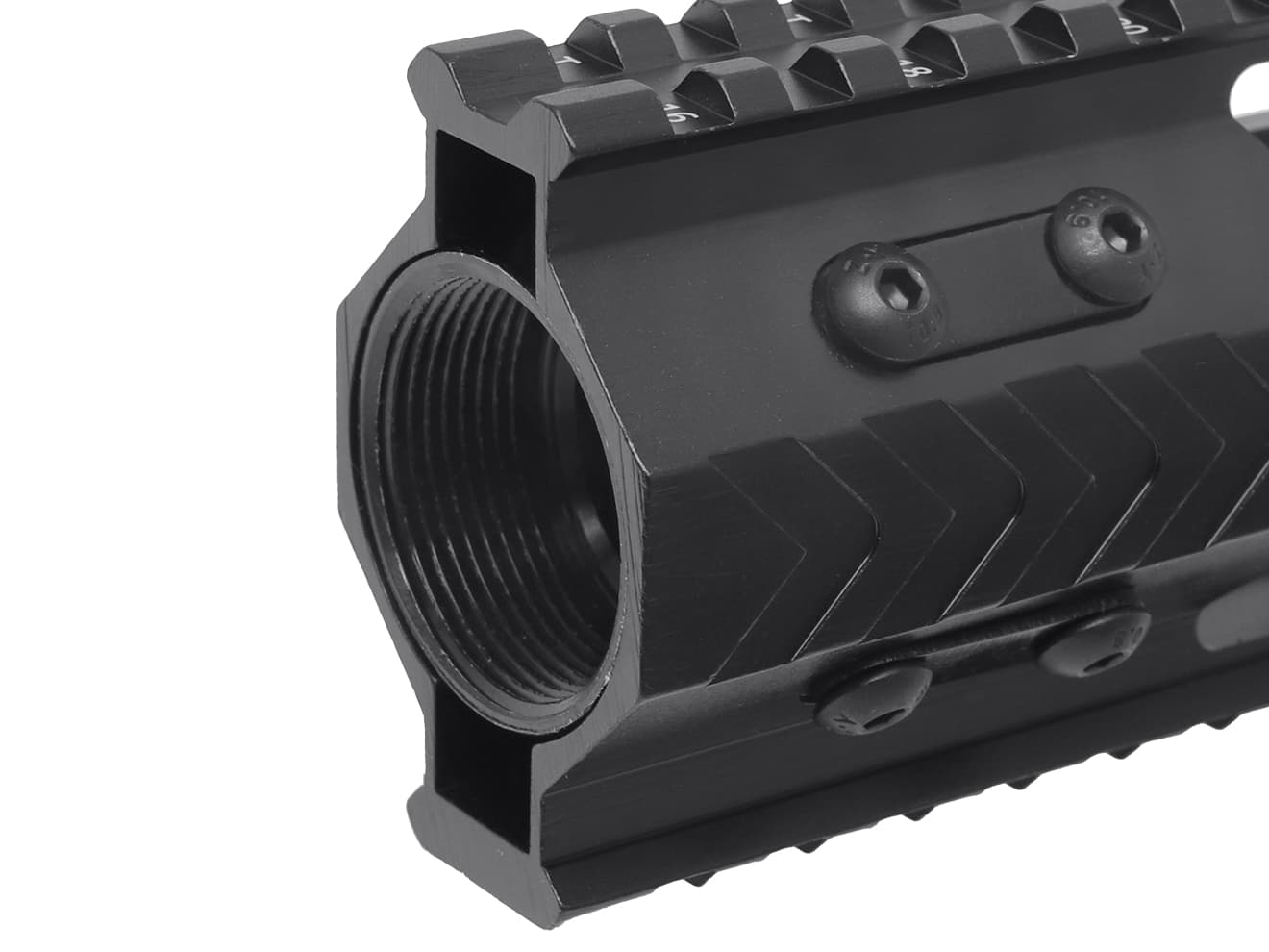 MILITARY BASE LTスタイル M-LOK フィッシュボーンレール w /  IFS for マルイ / KSC M4シリーズ [サイズ：7inch / 9inch / 12inch]