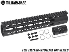 MILITARY BASE NSRタイプ Keymod レール for マルイ / KSC / PTW M4シリーズ [サイズ：7inch / 9inch / 10inch / 12inch / 13.5inch / 15inch]