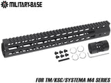 MILITARY BASE NSRタイプ Keymod レール for マルイ / KSC / PTW M4シリーズ [サイズ：7inch / 9inch / 10inch / 12inch / 13.5inch / 15inch]