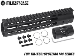 MILITARY BASE NSRタイプ Keymod レール for マルイ / KSC / PTW M4シリーズ [サイズ：7inch / 9inch / 10inch / 12inch / 13.5inch / 15inch]