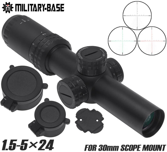 MILITARY BASE 1.5-5×24EBR2C+IR イルミネーション CQBスコープ 30mmボディ