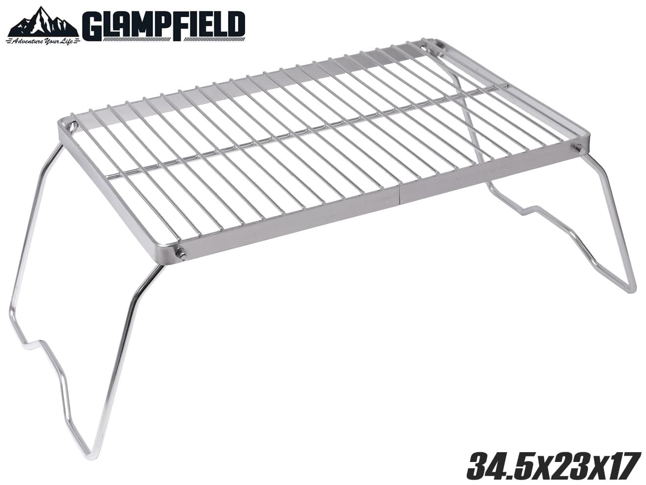 GLAMPFIELD ステンレス クッカースタンド  [サイズ：440mm / 345mm / 165mm]