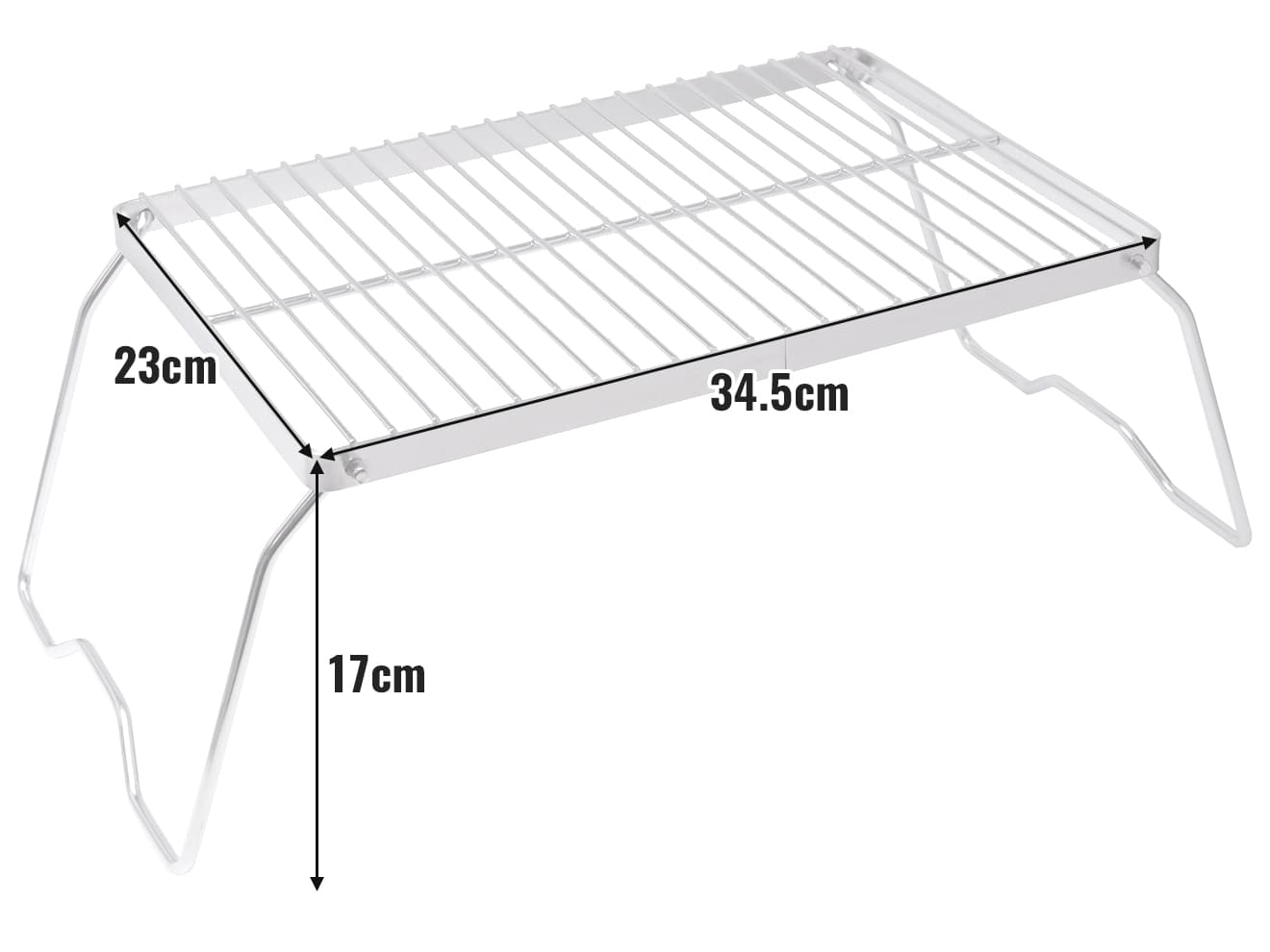 GLAMPFIELD ステンレス クッカースタンド  [サイズ：440mm / 345mm / 165mm]