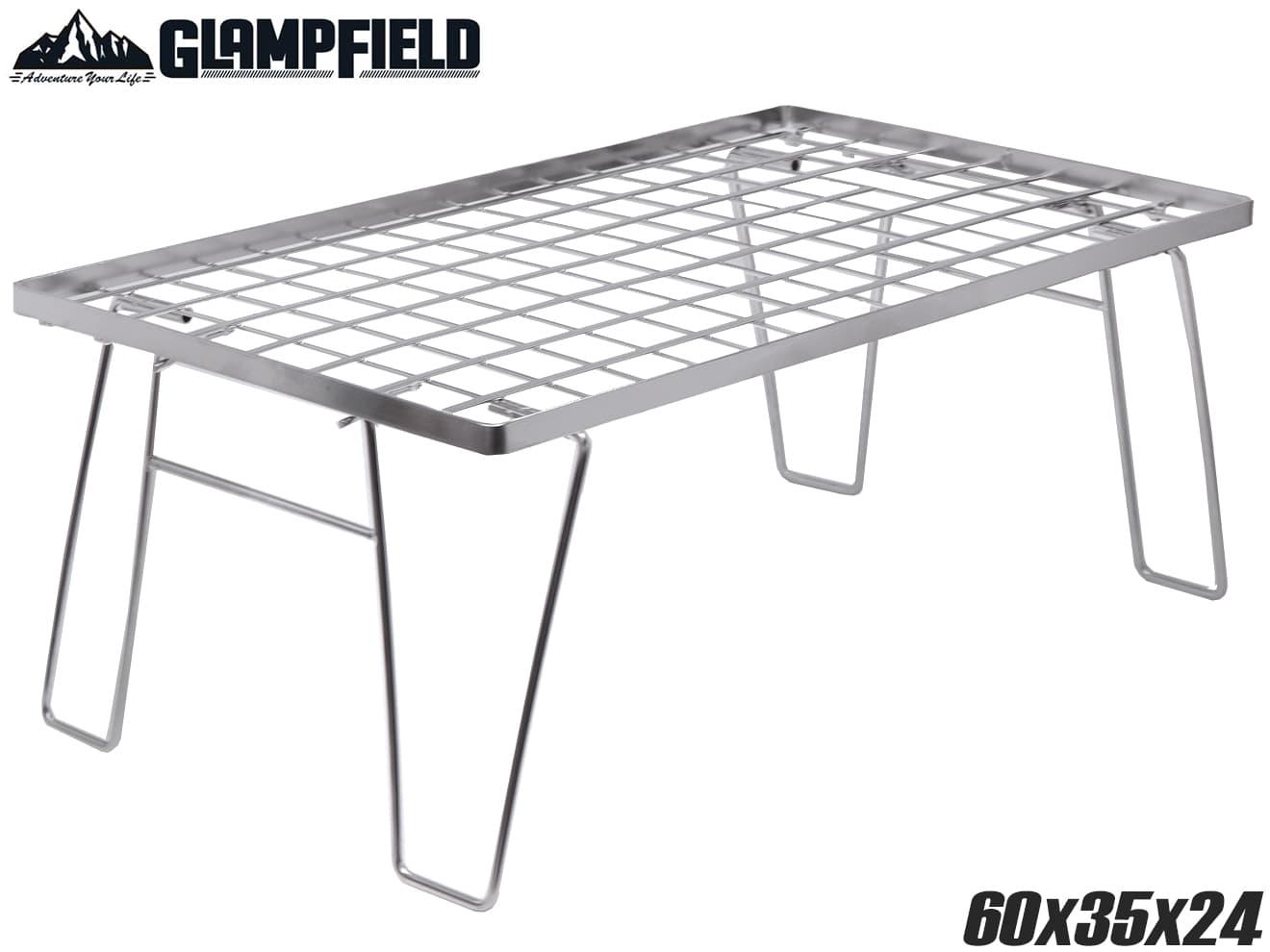 GLAMPFIELD アウトドア メッシュテーブル [材質：スチール / ステンレス]