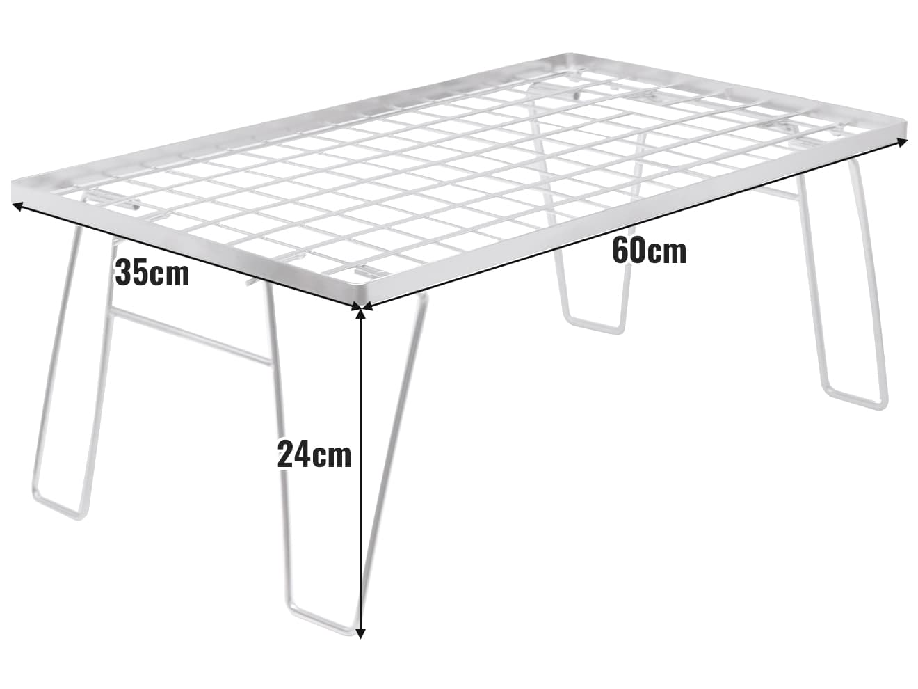 GLAMPFIELD アウトドア メッシュテーブル [材質：スチール / ステンレス]