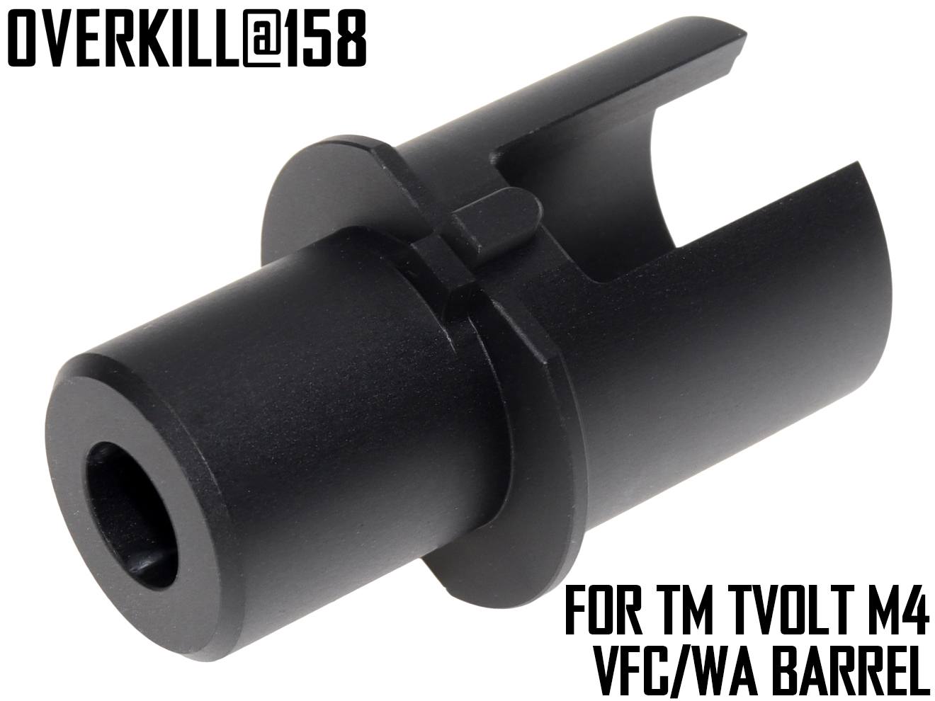 OVERKILL VFC/WA GBB規格対応 3Dプリント バレルエクステンション [東京マルイ EVOLT M4用] [材質：]