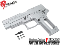 GUARDER ガーダー P226 RAIL アルミスライド＆フレームKIT 東京マルイ GBB P226用 [カラー：ブラック / シルバー]