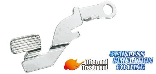 GUARDER スチールスライドキャッチレバー 東京マルイ / KJ WORKS  / WE GBB P226用 [カラー：ブラック / ステンレスコート]