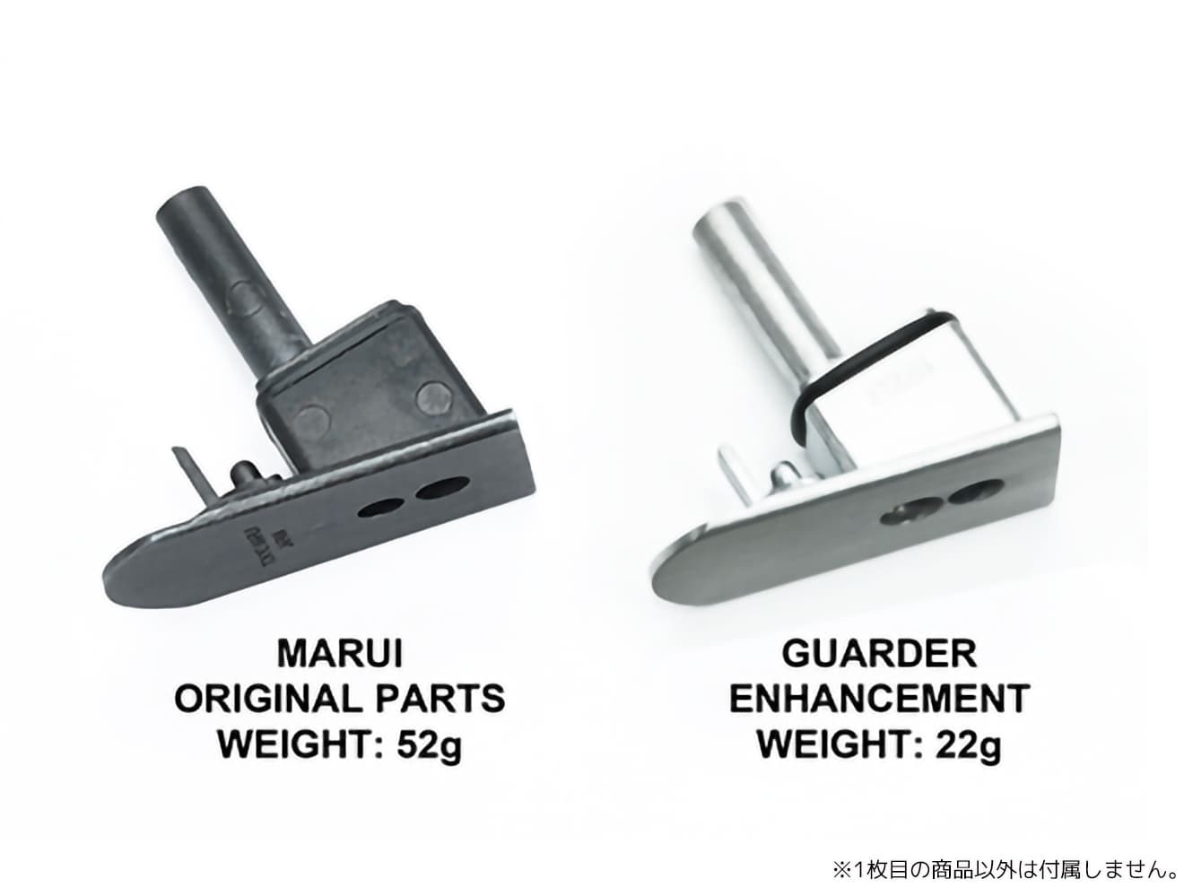 GUARDER アルミ 軽量マガジンベースマウント for マルイ GBB P226/E2シリーズ [カラー：ブラック / シルバー]