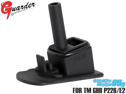 GUARDER ダイキャスト マガジンベースマウント for マルイ GBB P226/E2シリーズ [カラー：ブラック / シルバー]