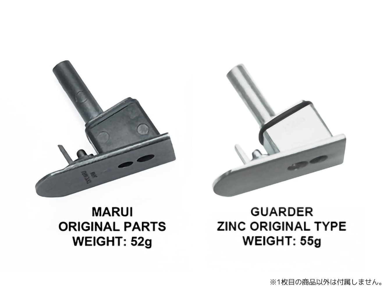 GUARDER ダイキャスト マガジンベースマウント for マルイ GBB P226/E2シリーズ [カラー：ブラック / シルバー]