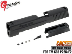 GUARDER A6061 アルミ CNCスライド Late Version Marking for マルイ P226 / E2用 [カラー：ブラック / シルバー / D]