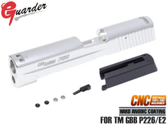 GUARDER A6061 アルミ CNCスライド Late Version Marking for マルイ P226 / E2用 [カラー：ブラック / シルバー / D]