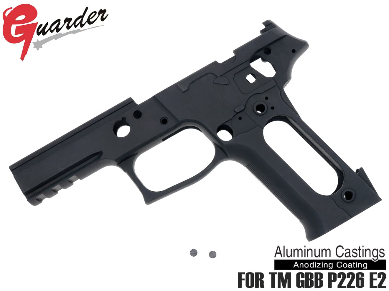 GUARDER P226 E2 フレームKIT E2 Marking 東京マルイ GBB P226 E2用[カラー：シルバー / ブラック]