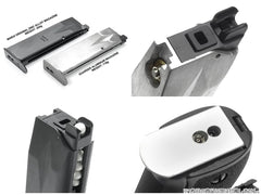 GUARDER ライトウェイト アルミマガジンCOMP 25発 ノーマーキング for マルイ P226/E2シリーズ [カラー：ブラック / シルバー]